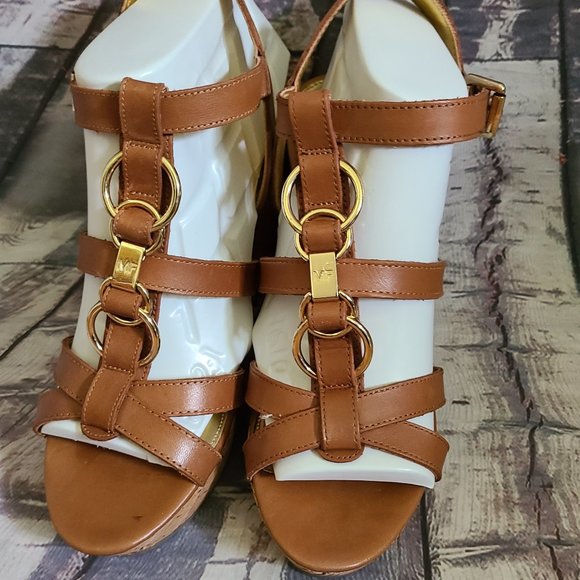 Mark Fisher Women shoes -Marc Fisher Shoe Size 8-Brown Fashion Summer Shoes - Picture 4 of 10